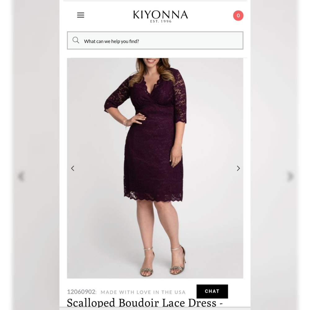 Plum Lace Plus Size Cocktail Dress 0x